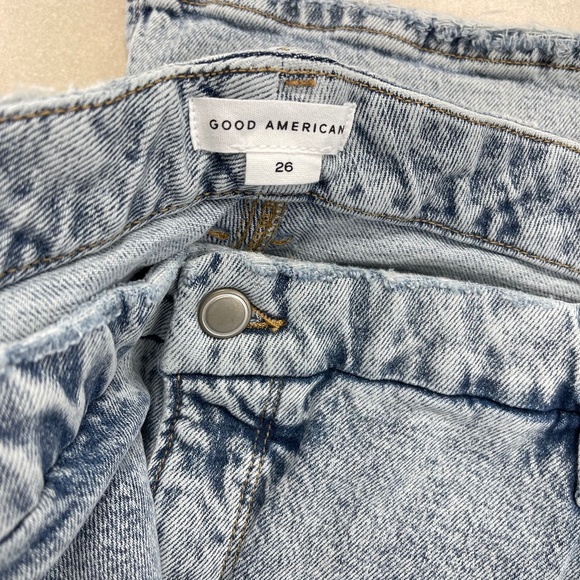 GOOD AMERICAN Plus Size 26W Good Boy Straight Jeans - Indigo - NWT - Picture 4 of 8